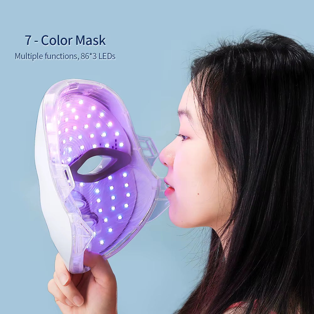 Lumière Luxe™ 7-Color LED Facial & Neck Therapy Mask