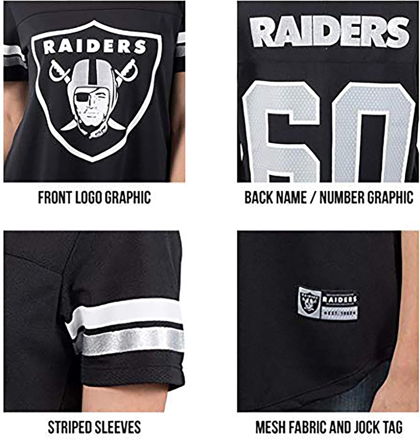 Women's NFL Official Soft Mesh Varsity Stripe Tee - Perfect for Game Day!