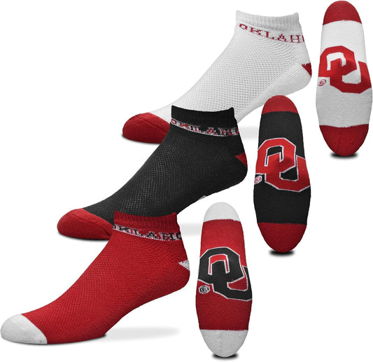 NCAA Men's Money Ankle Socks - 3 Pack, Size Large (10-13)