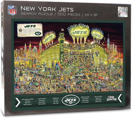 NFL Joe Journeyman 500-Piece Team Puzzle - 18" X 24" Fun for All Ages!