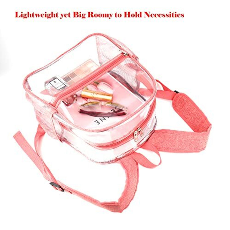 Durable Clear PVC Backpack - Heavy Duty Transparent Tote for School and Travel