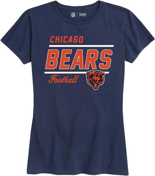 NFL Women's Relaxed Fit Gameday T-Shirt - Stay Cool & Stylish with Rib Neck Contour & Tagless Design