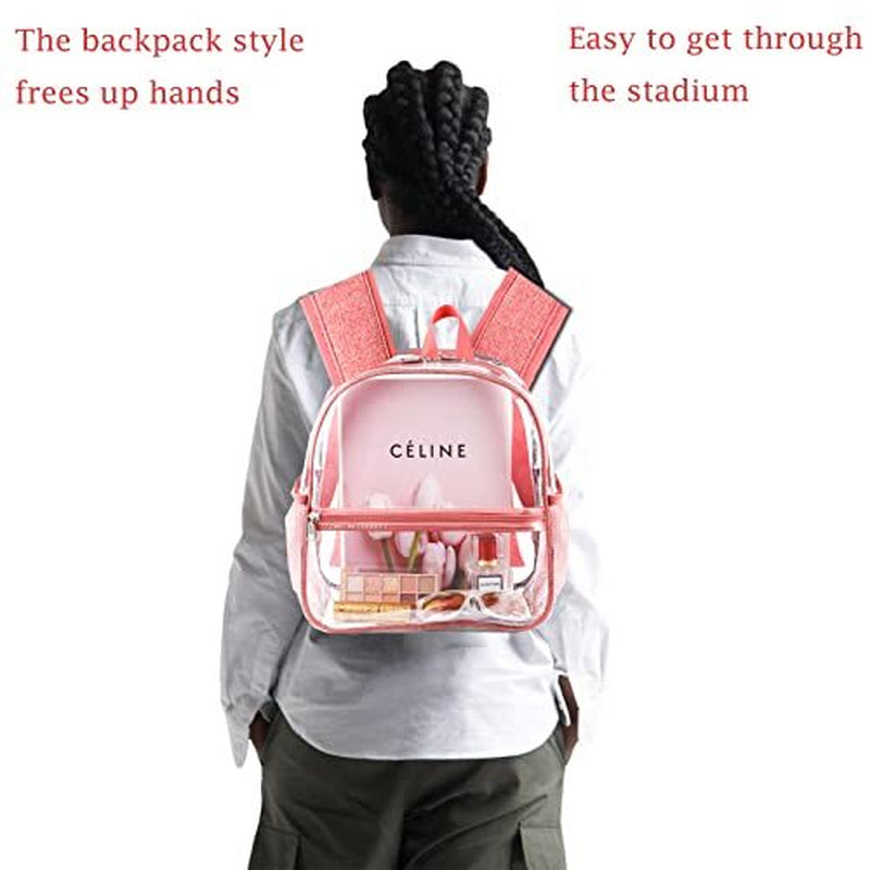 Durable Clear PVC Backpack - Heavy Duty Transparent Tote for School and Travel
